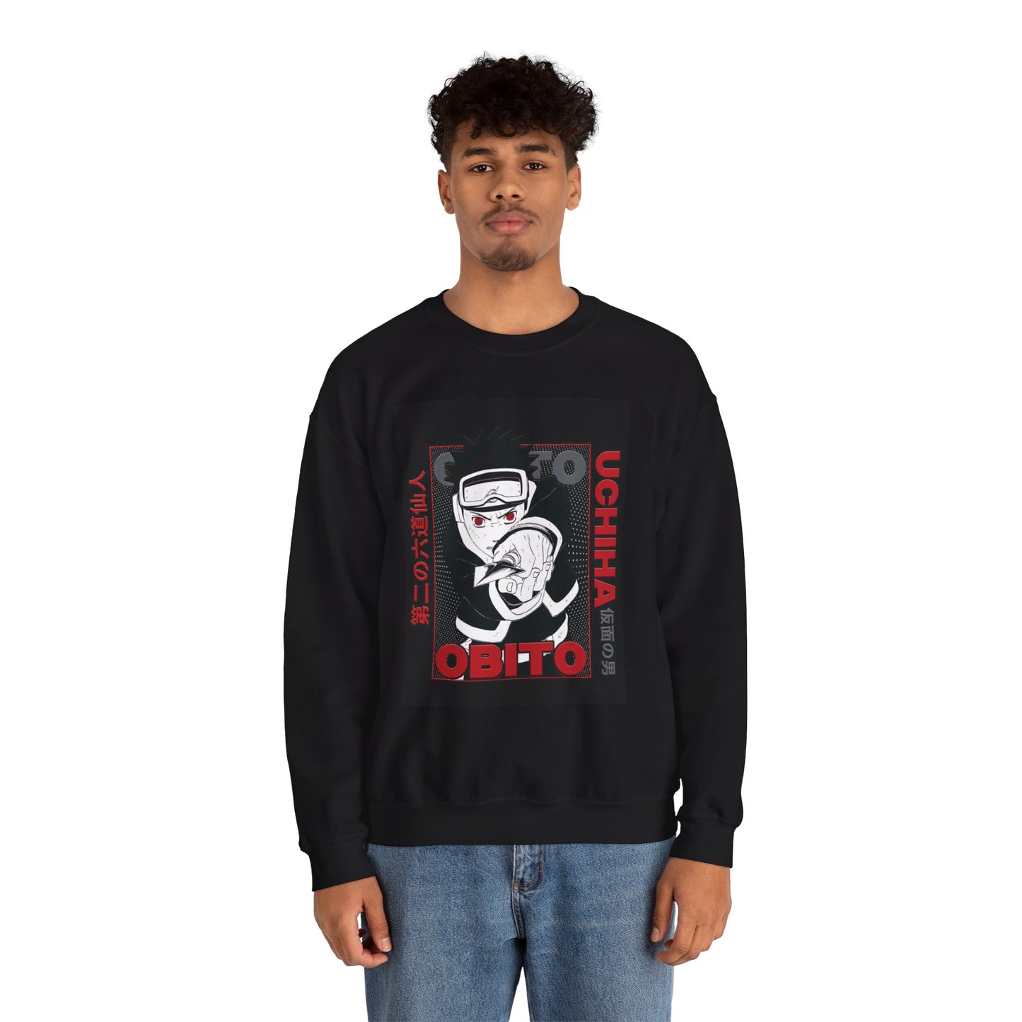 Unisex Crewneck Sweatshirt with Obito Design😤